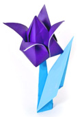 Оригами. Тюльпан